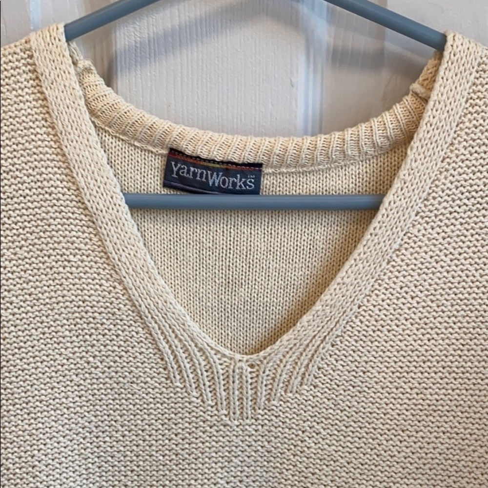 Yarn Works Heavy Cotton Open-Side Vest - Picture 2 of 7